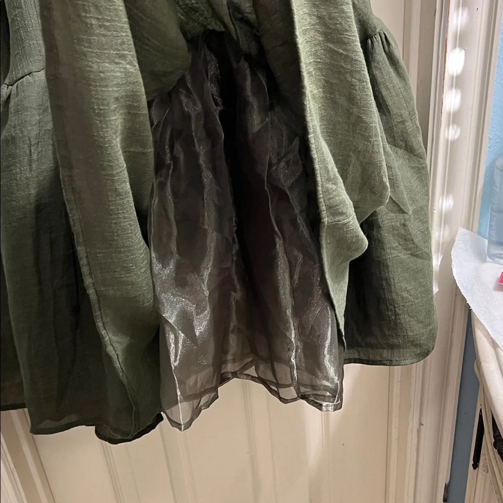 Joyfolie Skirt Women  XXL Olive Green Annah  Maxi Skirt - Picture 5 of 7